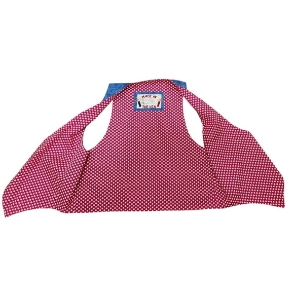 Vintage Americana Usa handmade Patriotic Hippie Boho Vest - Picture 6 of 10